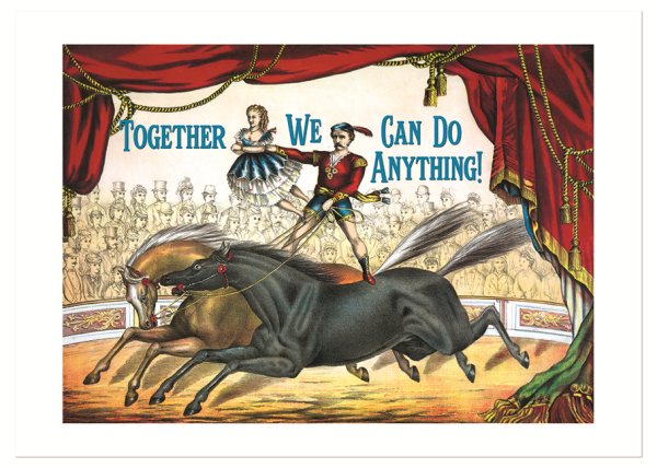 Circus Performers Anniversary Card