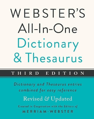 Webster's All-In-One Dictionary and Thesaurus, Third Edition 3rd ed.