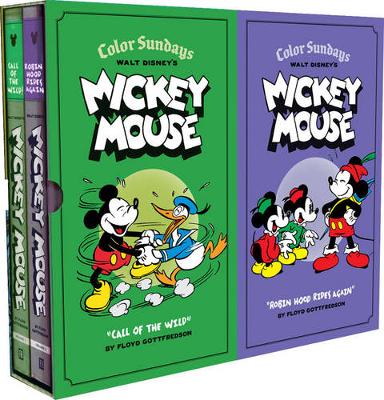 Walt Disney's Mickey Mouse Color Sundays Gift Box Set: call of the Wild   and robin Hood Rises Again: Vols. 1 & 2