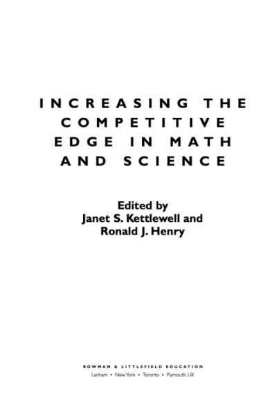 Increasing the Competitive Edge in Math and Science