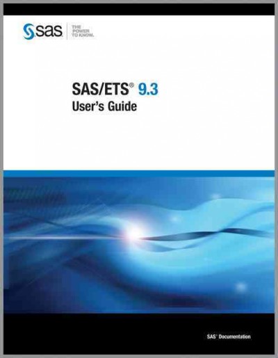 SAS/ETS 9.3 User's Guide