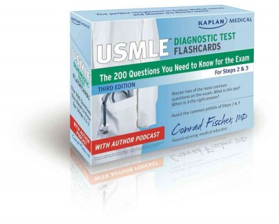 Kaplan Medical USMLE Diagnostic Test Flashcards: The 200 Diagnostic Test Questions You Need to Know for the Exam for Steps 2  & 3 3rd edition