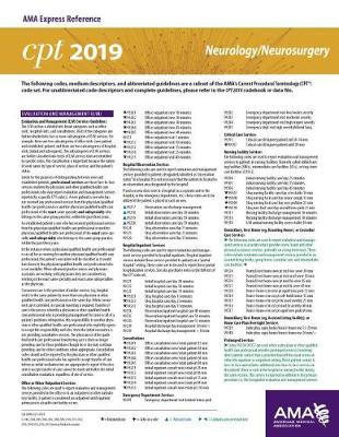 ERC-CPT 2019 Neurology/Neurosurgery