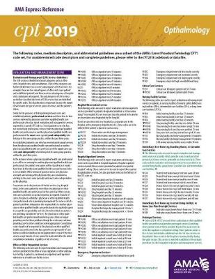 ERC-CPT 2019 Ophthalmology