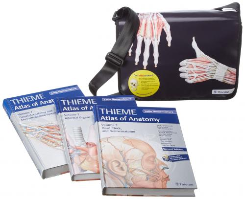 THIEME Atlas of Anatomy, Latin nomenclature 2nd Edition 3-Volume Set: Head, Neck, and Neuroanatomy 
