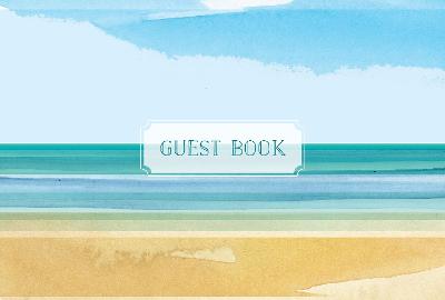 Guest Book Coastal Edition: Featuring Beautiful Coastal Illustrations