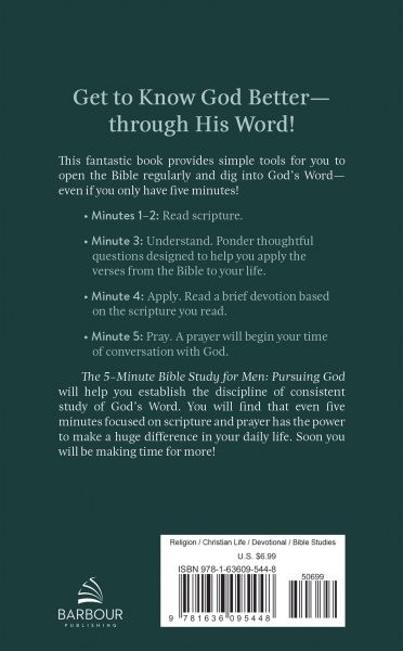 5-Minute Bible Study for Men: Pursuing God