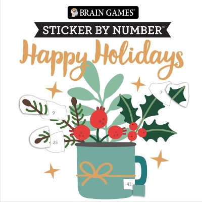 Brain Games - Sticker by Number: Happy Holidays (Christmas)