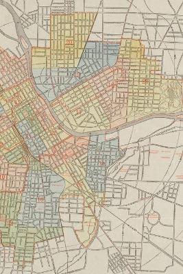 Nashville, Tennessee Vintage Map Field Journal Notebook, 50 pages/25 sheets,  4x6