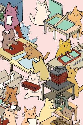 Literary Binder Cats Field Journal Notebook, 100 pages/50 sheets, 4x6