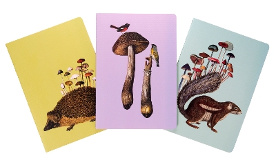 Art of Nature: Fungi Sewn Notebook Collection, Set of 3
