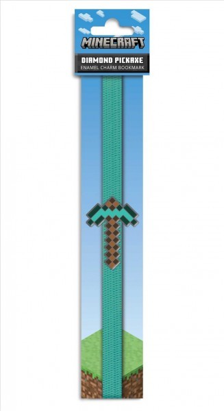 Minecraft: Diamond Pickaxe Enamel Charm Bookmark