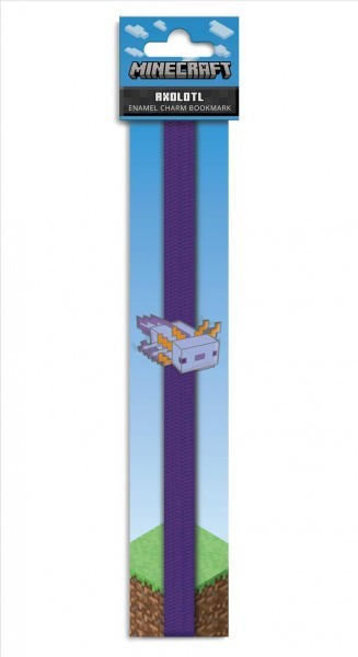 Minecraft: Axolotl Enamel Charm Bookmark
