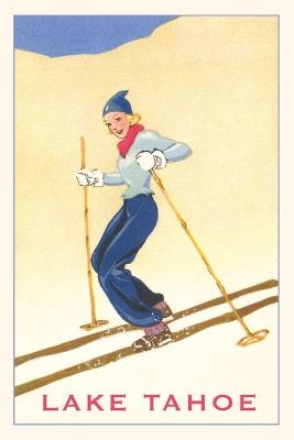 Vintage Journal Girl Skiing, Lake Tahoe