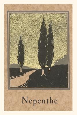 Vintage Journal Cypresses, Nepenthe, California