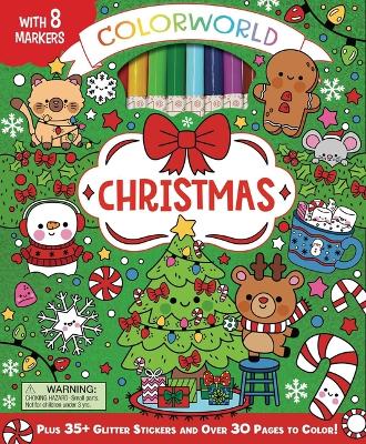 Colorworld: Christmas: Plus 35plus Glitter Stickers and Over 30 Pages to Color!