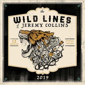 Wild Lines of Jeremy Collins: 2019 Wall Calendar