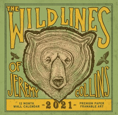 Wild Lines of Jeremy Collins: 2021 Wall Calendar