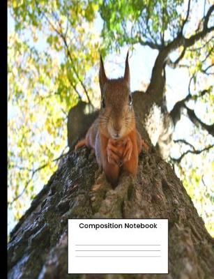Composition Notebook: Cute Squirrel College Ruled Notebook Gift Writing For Women Men Kids