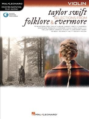 Taylor Swift - Selections from Folklore & Evermore Violin Play-Along Book with Online Audio
