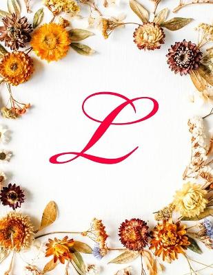 L: Monogram Initial Stylist Appointment Book 6 Columns Appointment Maker,  Appointment Time Planner, Hourly Appointment Book, 8.5 x 11, 110 pages