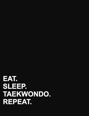 Eat Sleep Taekwondo Repeat: Two Column Ledger Accounting Pad, Accounting Journal Paper, Bookkeeping  Ledger Paper, 8.5 x 11, 100 pages