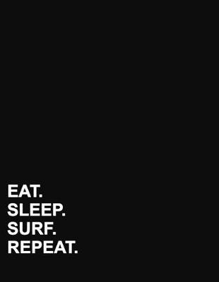 Eat Sleep Surf Repeat: Five Column Ledger Account Book Ledger, Accountant Notebook, Ledger  Notebook, 8.5 x 11, 100 pages
