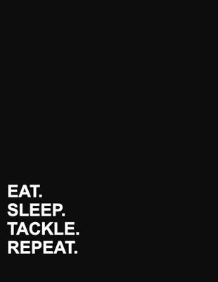 Eat Sleep Tackle Repeat: Five Column Ledger Account Book, Accounting Ledger, Personal Bookkeeping  Ledger, 8.5 x 11, 100 pages