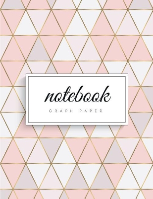 Graph Paper Notebook: 1/4 Inch Squares Art Deco Scandinavian Pastel Soft Cover Large (8.5 X 11  Inches) Letter Size 120 Square Grid Pages Blank Quad Ruled Glam Notes