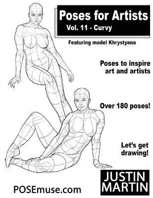 Poses for Artists Volume 11 Curvy: An Essential Reference for Figure Drawing and the Human Form (Inspiring Art  and Artists)
