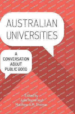 Australian Universities: A conversation about public good