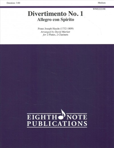 Divertimento No. 1 - Allegro Con Spirito: Score & Parts