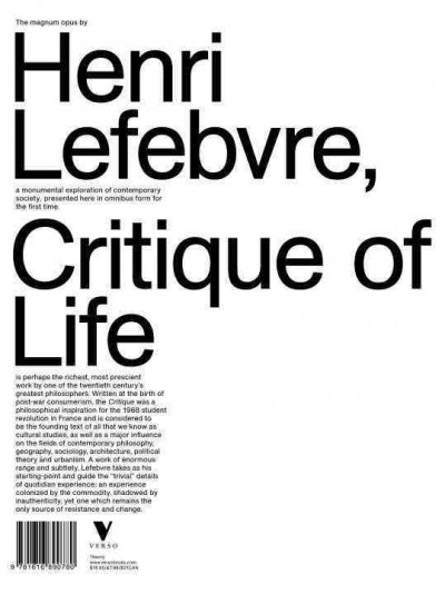 Critique of Everyday Life: The One-Volume Edition