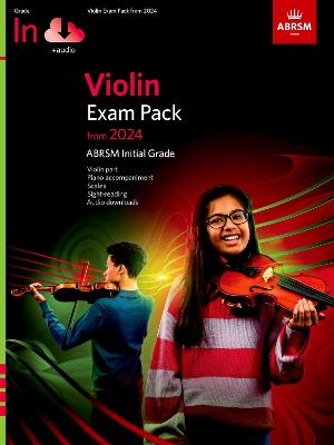 Violin Exam Pack from 2024, Initial Grade Violin Part, Piano Accompaniment & Audio