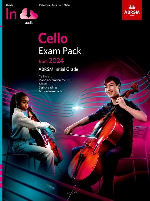 Cello Exam Pack from 2024, Initial Grade Cello Part, Piano Accompaniment & Audio