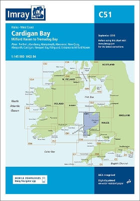 Imray Chart C51 Cardigan Bay: Milford Haven to Tremadog Bay 2023 New edition