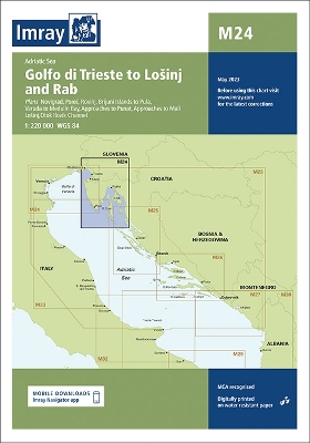 Imray Chart M24: Golfo di Trieste to Losinj and Rab 2023 New edition