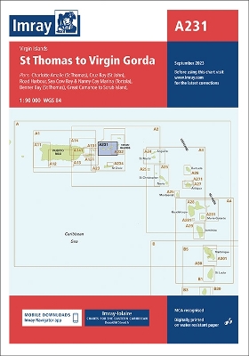 Imray Chart A231: St Thomas to Virgin Gorda 2023 New edition