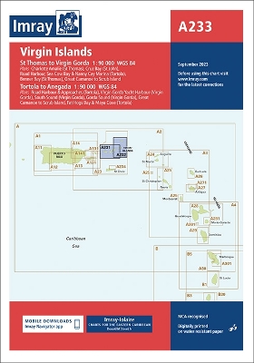 Imray Chart A233: Virgin Islands 2023 New edition