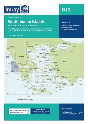 G12 South Ionian Islands: Nisos Levkas to Nisos Zakinthos 2024 New edition