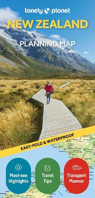 Lonely Planet New Zealand Planning Map 2nd edition