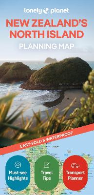 Lonely Planet New Zealand's North Island Planning Map 2nd edition