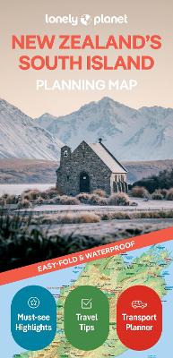 Lonely Planet New Zealand's South Island Planning Map 2nd edition
