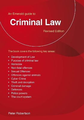 Emerald Guide to Criminal Law: Revised Edition