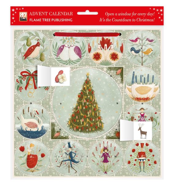 Maja Lindberg: Twelve Days of Christmas Advent Calendar (with stickers) New edition