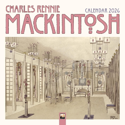 Charles Rennie Mackintosh Wall Calendar 2026 (Art Calendar) New edition