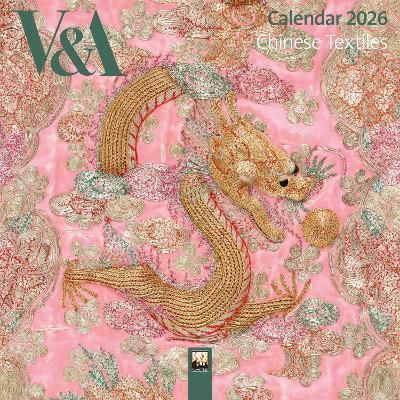 V&A: Chinese Textiles Mini Wall Calendar 2026 (Art Calendar) New edition
