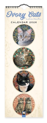 Ivory Cats Slim Calendar 2026 (Art Calendar) New edition