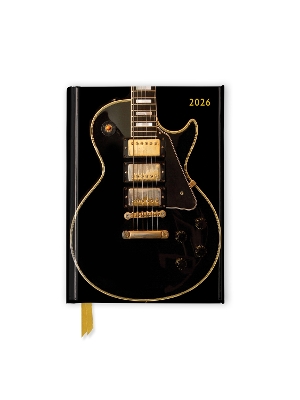 Black Gibson Guitar 2026 Luxury Pocket Diary Planner - Week to View