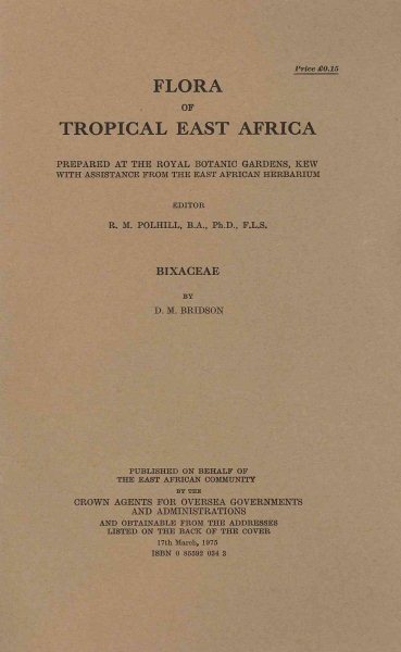 Flora of Tropical East Africa: Bixaceae: Bixaceae
